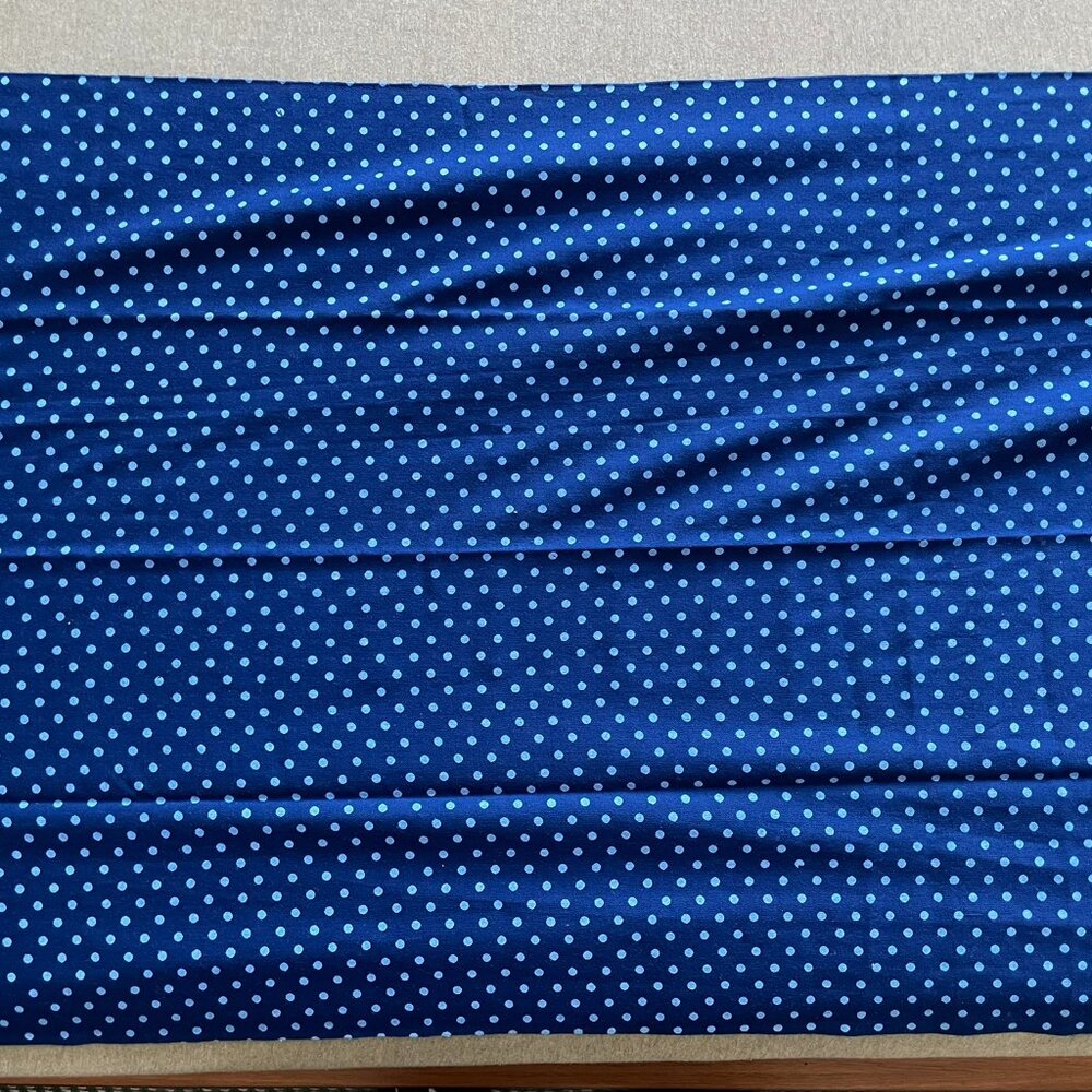 Blue Polka Dot Scarf